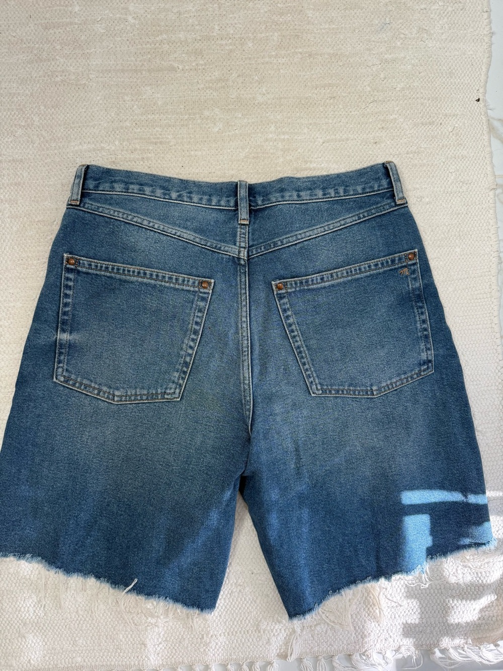 NWT Madewell The Essex Long Baggy Bermuda shorts sz 29 - Picture 6 of 6